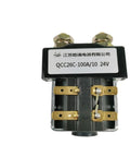 Top Quality Dc Contactors Qcc26c-100a Amps For Full Electric Truck Stackers 12 Volt System close-up view of the contactor.