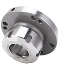 ER40 Collet Lathe Chuck For Lathe And CNC Milling, Carbon Steel Compact Replacement 100mm Diameter Clamping Collet Holder angled view