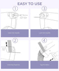 Easy to use guide for Dang Quick Stitch Gun For Clothes with step-by-step needle and fastener instructions.