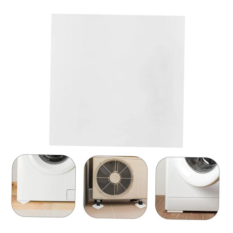 Square thick vibration silicone pad for home appliances, grippy shock absorbing floor mat placed under appliances