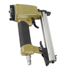 High-Octane Pneumatic Air Nailer With Boss Level 100 Nail Capacity and Swift Touch Control for Carpentry woodworking hacks, viewed from the side.