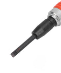 Half Inch Drive Hand Impact Driver Set With Six Impact Bits, built tough metal tool close-up showing bit attachment.