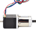 Side view of Nema 11 Stepper Motor With Planetary Gearbox 27 To 1 Dual Shaft Geared Motor High Torque 0.067 Deg Step Angle 4 Wire Bipolar