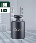 Heavy Duty 70 Cubic Foot Commercial Freezer With Swinging Glass Doors and LED Top Panel showing 155 lbs weight inside.
