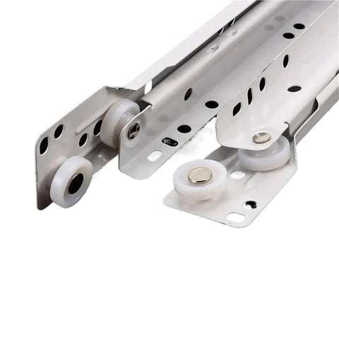 Two Section Drawer Slides Pair For Keyboard Trays And Small Cabinets No Squeak Glide Quiet Operation