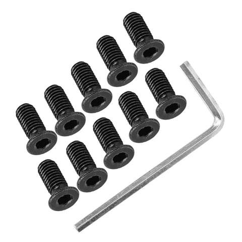 10 Piece Replacement Screw Kit With Driver For Mijia M365 Electric Scooter, durable metal screws and hex driver, easy to install