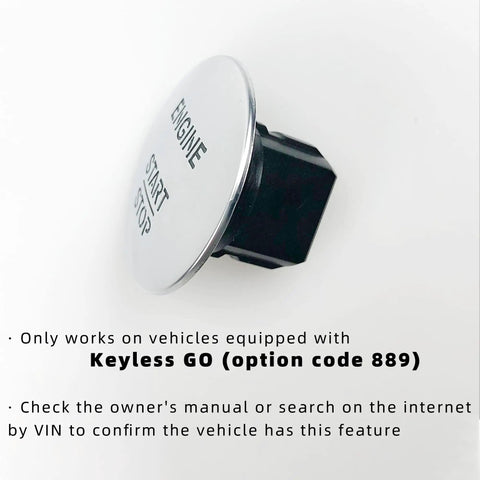 Side view of Engine Start Stop Button Switch With Keyless Go Dope Upgrade For Mercedes Benz Vehicles 2006-2020