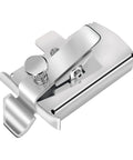Magnetic seam guide for sewing machine foot; chrome metal, 1 piece