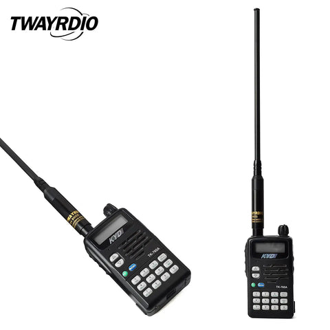 Dual Band Telescopic Ham Radio Antenna 42 Inch Extendable VHF UHF Long Range Replacement Antenna on handheld radio