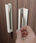 Self Adhesive Edge Fingerpull Door Handle Screwless Peel And Stick For Glass Wood Metal And Plastic Surfaces 2 Pack on drawer