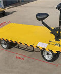 Haul Like A Boss With This Super Durable Foldable Platform Truck Cart And Heavy Duty Dolly with removable seat and black wheels.