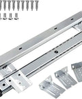 Full Extension Drawer Slides 2 Pack Silent Smooth Ball Bearing Rails With Collision Stop Heavy Duty Track Guide With Screws