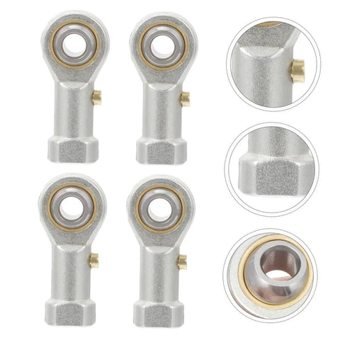 4 Pack Phs6 Rod End Joint Bearings Fish Eye Spherical Plain Bearings With Female Right Hand Thread For Tough As Nails Industrial Power Transmission, showing close-up views.