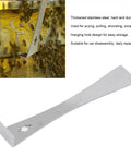 Sturdy Flat End Pry Bar Tool for Car Disassembly and Modification, Multi Use Handy Nail Puller Scraper with stainless steel blade