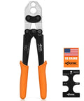 PEX Crimping Tool For One Half And Three Quarter Inch Copper Rings With Go No Go Gauge Meets ASTM F1807 Standard