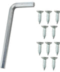 Heavy Duty Furniture Leveling Shims With Adjustable Metal Cabinet Legs And Anti Slip Foot Pads For Wardrobes And Workbenches Including Hex Wrench for assembly screws.