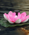 Solar Powered Floating Lotus Fountain For Fish Tanks And Gardens, No Fuss Automatic Start, Lily Pad Design For Small Ponds