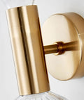Close-up of Snazzy Slick Led Wall Sconces For Modern Home Refresh Up And Down Adjustable Glass Shade Bedside Premium Fixture.