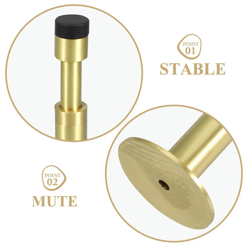 Hydraulic Door Stopper for Bathroom and Apartment Doors With Adjustable Length 28mm Aluminum Alloy Build Noise Reduction