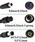 42V 2A Replacement Charger For 36V Ebike And Electric Scooter Batteries Three Port Charger connector details
