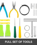 Pro Grade Tennis Stringing Machine With Six Point Mounting System And 360 Degree Rotation For Precise Tension Control tool set