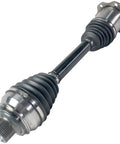 Audi Front CV Axle Shaft Assembly For Quattro AWD 2.0L I4 And 3.0L V6 Fits A6 A7 A8 2012 To 2018, close-up on shaft and boots.