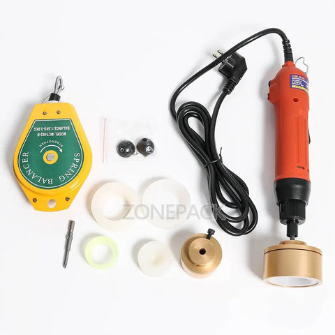 Rock Solid Handheld Bottle Capping Machine With Adjustable 10 To 50 MM Screw Cap Sealer 110V Electric Capper Tool That Works Like A Charm For Fast Shop Packaging And Daily Hustle Without Any Fuss Today