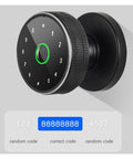Solid Pro Grade Smart Lock Fingerprint Knob Door With Wireless APP Control Keyless Entry Touchscreen Handle showing keypad design.