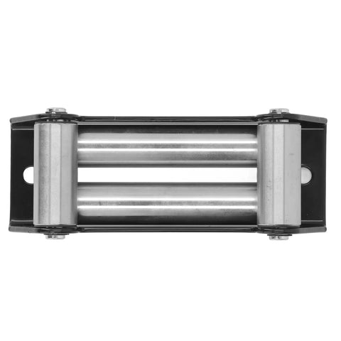 Heavy Duty Roller Fairlead 6000LB Load Capacity For Electric Winches Steel Cable Guide Off Road Recovery Gear Industrial Towing And Pulling Built To Withstand High Tension And Harsh Environments, front view