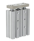Three Rod Pneumatic Cylinder MGPM12 40Z 12mm Bore 40mm Stroke with Three Guide Rods for precise heavy duty motion in industrial setups