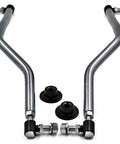 Beefed Up Adjustable Steering Drag Link Set for Lawn Tractors Husqvarna Compatible LH and RH Ends for Precise Wheel Alignment Toe In Toe Out 360 Degree Crimp 50 Percent Stronger 4130 Steel With Zinc Coating Includes Plastic Wear, two drag links and wear guides