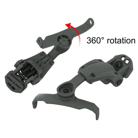 Heavy Duty Arc Rail Adapter For Tactical Helmets Slams Tight On Fast Ach And Mich Platforms Smooth Ride With Walkers Razor Electronic Earmuffs Range Ready And Dead Nuts Secure For Daily Drills