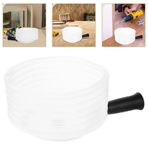 Heavy Duty Hole Saw Dust Bowl Catcher Clamps Tight To Bits Sweeps Chips Away Fast To Keep Your Workshop Tidy and durable design.