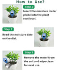 How to use instructions for Two Pack Soil Moisture Meter For Plants, Plant Water Meter And Hygrometer Kit with illustrations.