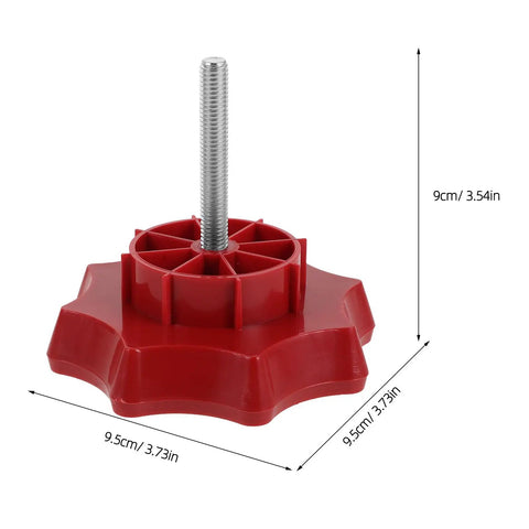 Spare Tire Mounting Bolt Kit For Volkswagen And Other Vehicles, Secure Hold Down Nut, detailed view with dimensions shown