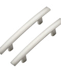 30 Pack Curved Cabinet Pulls With 3 Inch Center Hole Brushed Nickel Zinc Alloy Durable Handles Arch Design
