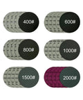 30 Pcs 5 Inch Wet And Dry Sanding Discs Set Hook Grit Paper For Precision Polishing And Detailing Jobs With 400 To 2000 Grit Options, assorted grit levels