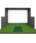 Modular Golf Simulator Enclosure With Premium Panel Wall System For Indoor Cages Impact Screen And Turf Flooring Dope Luxury Golf Studio