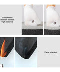 Top Tier Fire Resistant Acoustic Foam Wall Panels For Home Soundproofing Self Adhesive Egg Crate Insulation To Kill Echoes And Mute Street Racket Grey DIY Studio Sound Treatment demonstrating compression resistance and flame retardant properties.