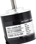 Pro Grade Absolute Rotary Encoder With Switch Function TRD J1000 RZ, beefy durability anti-corrosion sensor, front view