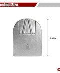 Three Piece Car Rear View Mirror Mount Set, Universal Exterior Mirror Bracket Bases, aluminum part, 1.13 inches tall