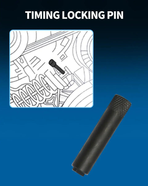 Timing locking pin from Camshaft Actuator Locking Timing Tool Kit For GM Ecotec 2.0 2.4 Engines Includes Cam Phaser Retainer And Water Pump Sprocket Holder
