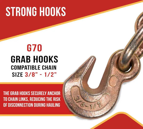 Towline Tough 8 Pack Hi Vis Green Ratchet Chain Binders With Grab Hooks For Daily Flatbed Haulin And Truck Trailer Tie Downs Bringing Easy Nine Two Zero Lb Grunt Work