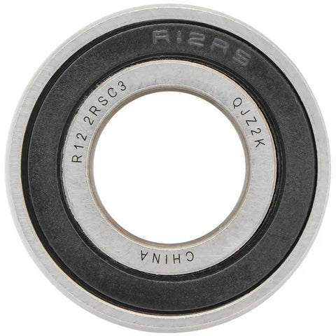 Two Pack Deep Groove Radial Ball Bearing R12-2RS With Double Rubber Seal 1-3/4 In ID By 1-5/8 In OD By 0.437 In Width 19.05 Mm By 41.28