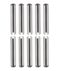 2mm x 16mm Slotted Spring Pin 50 Pack, Durable 304 Stainless Steel Silver Roll Dowel Fastener for Home Workshop and DIY Projects.