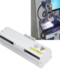 Sturdy Electric Linear Rail Guide For Race Scene With 100mm Rail and Aviation Aluminum Build, ideal for CNC setups and smooth movement.