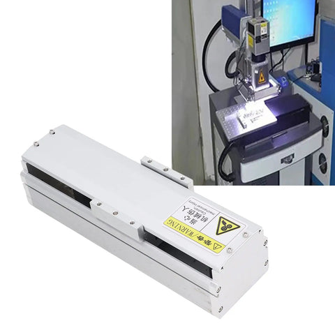 Sturdy Electric Linear Rail Guide For Race Scene With 100mm Rail and Aviation Aluminum Build, ideal for CNC setups and smooth movement.