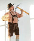 Man holding Decorative Fake Pickaxe Prop For Parties Cosplay And Events Lightweight Plastic And Foam Construction Durable
