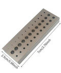 36 Hole Riveting Stake Tool For Watchmakers With Heavy Duty Metal Plate And Adjustable Hole Sizes Precise Watch Staking Block