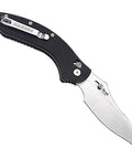 EDC Folding Knife With 14C28N Satin Blade, Rugged G10 Handle, Two Position Pocket Clip For Camping And Everyday Carry, Model CK3502